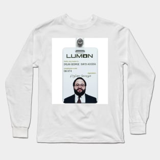 Severance series lumon industries DYLAN GEORGE Badge fan works graphic design by ironpalette Long Sleeve T-Shirt